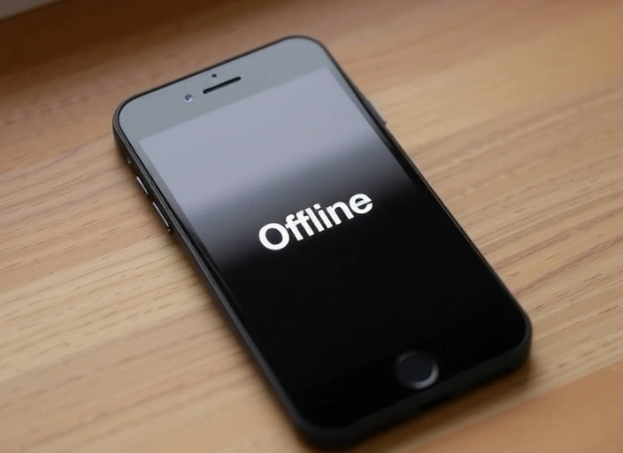 Ein Handy mit der Aufschrift 