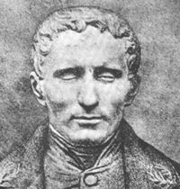 Abbildung: Louis Braille, der Erfinder der Brailleschrift