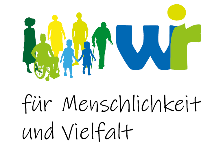 Logo Wir für Menschlichkeit und Vielfalt