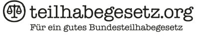 Das Bild zeigt das Logo von teilhabegesetz.org